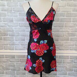 Victoria's Secret Sexy Little Things Satin Floral Slip Dress Intimates Negligee